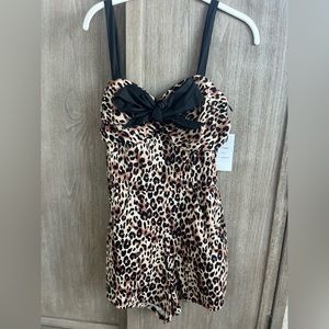 Adorable Leopard Print Romper